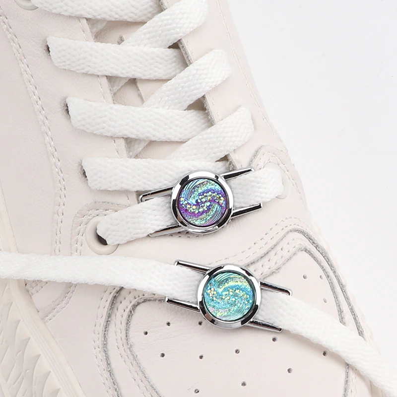 Top Trends: Luxury Nebula Gem Shoelaces Charms Diamond Shoe Charms Buckle Shoelace Decorations Sneakers For AF1 Kits Shoes Accessories Shoppable Styles