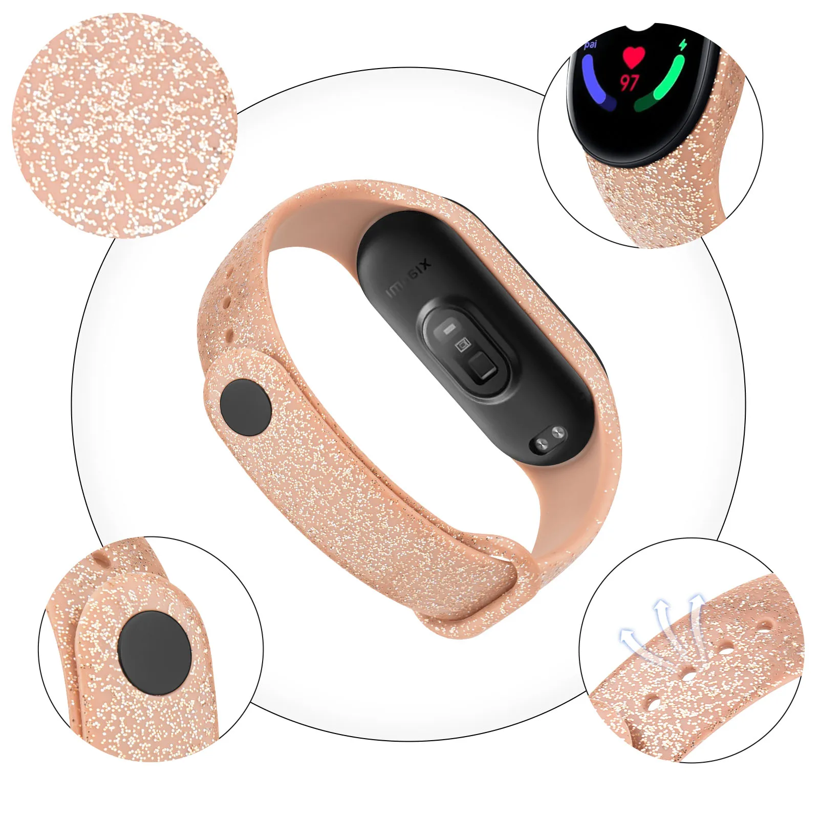 Top Trends: Silicone Watchband For Xiaomi Mi Band 7 Strap Miband 7 Sport Wristband Replacement Bracelet For Mi Band 7 Xiaomi Smartwatch Band Shoppable Styles