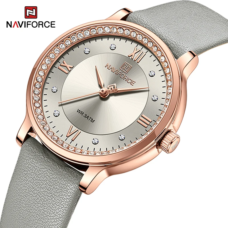 Top Trends: Watch For Women NAVIFORCE 2023 New Arrival Fashion Female Wrist Watches Quartz Waterproof Leather Strap Ladies Clock Reloj Mujer Shoppable Styles