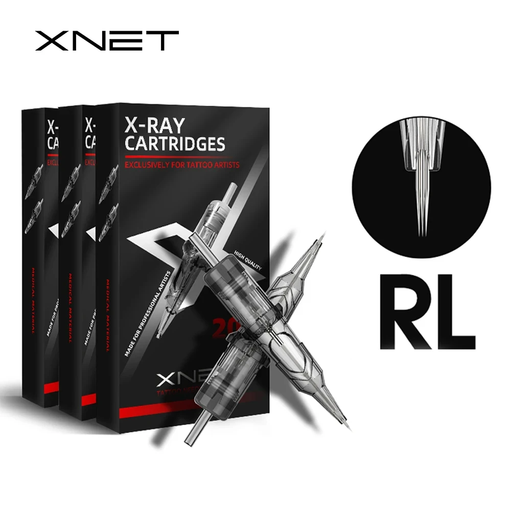 Top Trends: XNET X-RAY 20 / 60 / 100 / 200pcs Round Magnum RL Disposable Sterilized Safety Tattoo Needles For Rotary Tattoo Machines Shoppable Styles