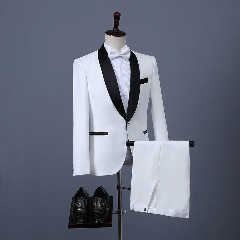 Top Trends: 2023 New Suit Suit Men&#039;s Three-Piece Suit Korean Style Suit Slim White Professional Best Man Groom Dress With Bow Tie Shoppable Styles