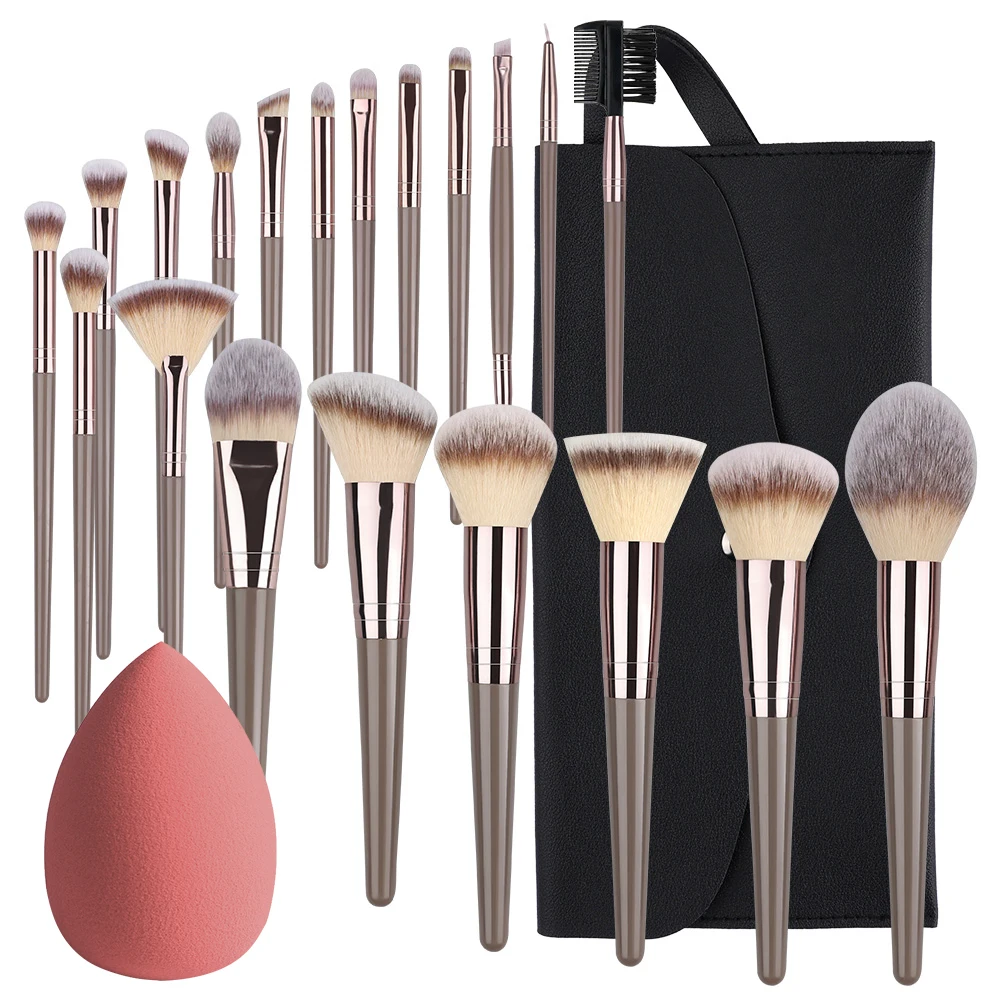 Top Trends: 3 / 20Pcs Makeup Brushes Set Super Fluffy Loose Powder Brush Eyeshadow Blush Foundation Women Cosmetic Blending Brush Beauty Tools Shoppable Styles