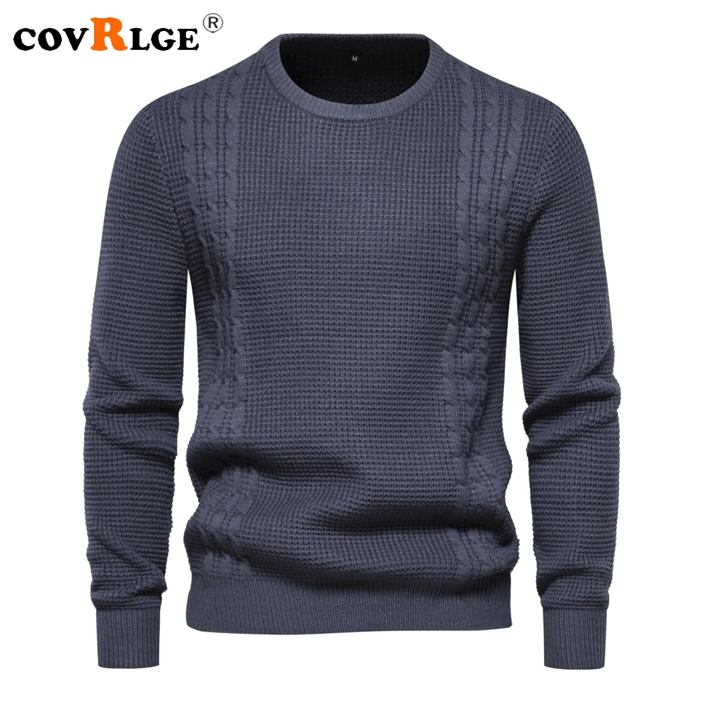 Top Trends: Covrlge 2023 New Warm Men's Pullovers Sweater For Fall And Winter With Solid Color And Soft Material Casual Classic Sweater Men Shoppable Styles