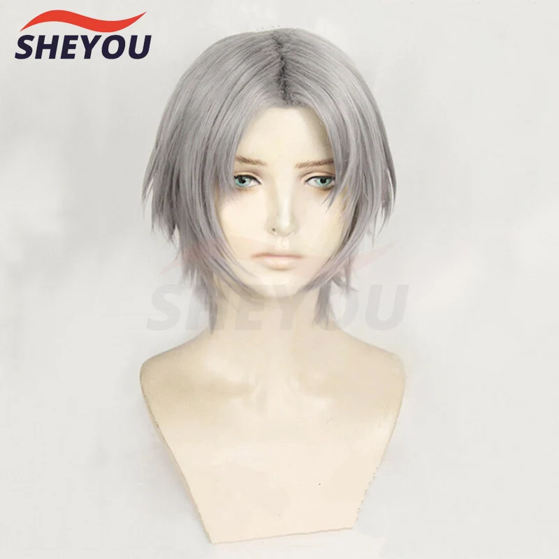 Top Trends: New Game Dante Cosplay Wig Short Silver Hair Heat Resistant Cosplay Costumes Halloween Cos Hair Wigs + Wig Cap Shoppable Styles - Image 3