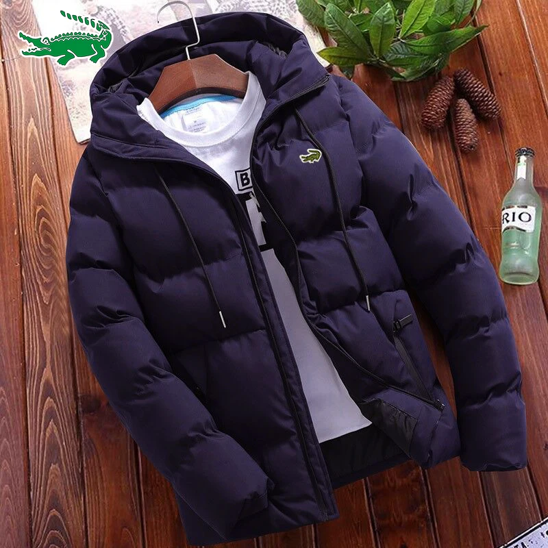 Top Trends: New Jackets Thickened Padded Jackets Zipper Hooded Coats Men&#039;s Down Jackets Men&#039;s High-quality Jackets Autumn And Winter Shoppable Styles