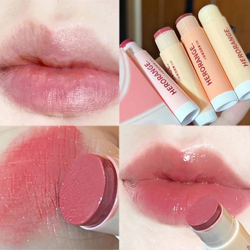 Top Trends: Moisturizing Jelly Lipstick Makeup Lasting Reducing Lip Lines Plump Red Brown Water Light Colored Lip Balm Lips Care Cosmetics Shoppable Styles