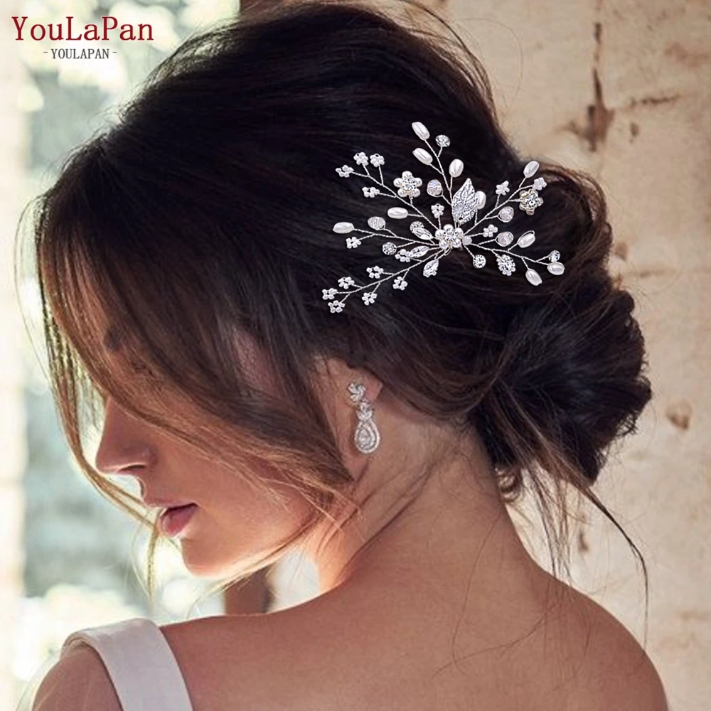 Top Trends: TOPQUEEN HP103-1 Bride Hair Jewelry Wedding Hairpin Woman Clips Wedding Headwear Bridal Hair Pins Wedding Hair Accessories Shoppable Styles - Image 4