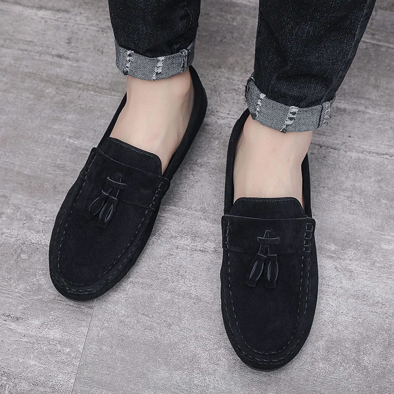 Top Trends: Men's Casual Leather Shoes Soft Leather Shoes Pointed Soles Versatile Walking Comfortable Shoes For Spring And Autumn Seasons Shoppable Styles - Image 6