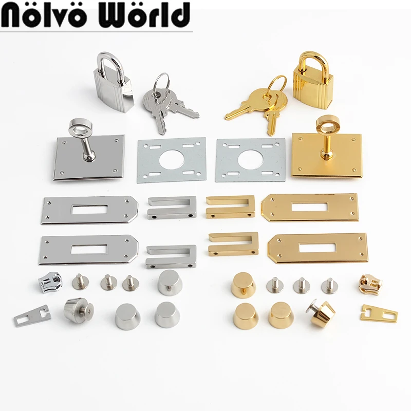 Top Trends: Stainless Steel Metal Clasp Key Locks Padlock For Handbags Shoulder Purse Turn Twist Lock Buckles Closure Clasp Bags Accessories Shoppable Styles