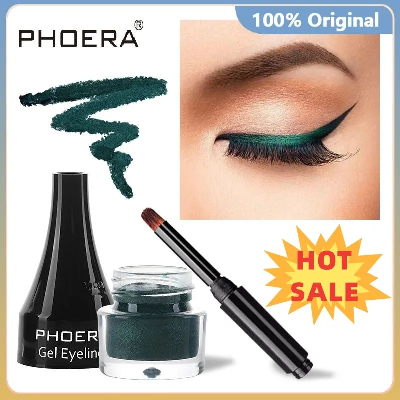 Top Trends: 10Colors Eyeliner Gel Quick Dry Lasting Eye Liner Cream With Brush Eyes Makeup Waterproof Anti-sweat Cosmetics Maquillaje Makeup Shoppable Styles