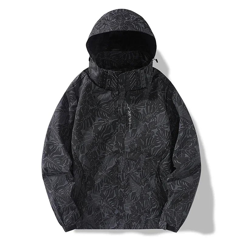 Top Trends: 2024 Men Camouflage Print Hooded Outdoor Jackets Waterproof Lightweight Windbreaker Jacket Male Coats Spring Unisex Outwear Shoppable Styles - Image 3