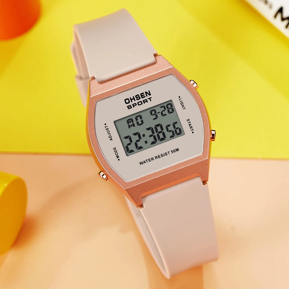 Top Trends: OHSEN Women Digital Watches Waterproof Hombre Girls Sports Pink Wristwatches Hand Clocks Men Watch Relogio Feminino New 2023 Shoppable Styles