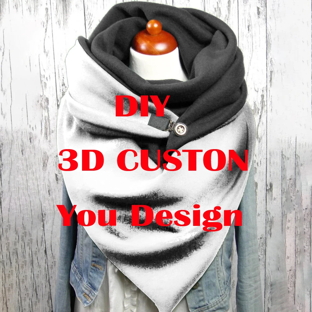 Top Trends: DIY Custom Design 3D Printed Autumn And Winter Casual Scarf And Shawl For Women Drop Shipping Shoppable Styles