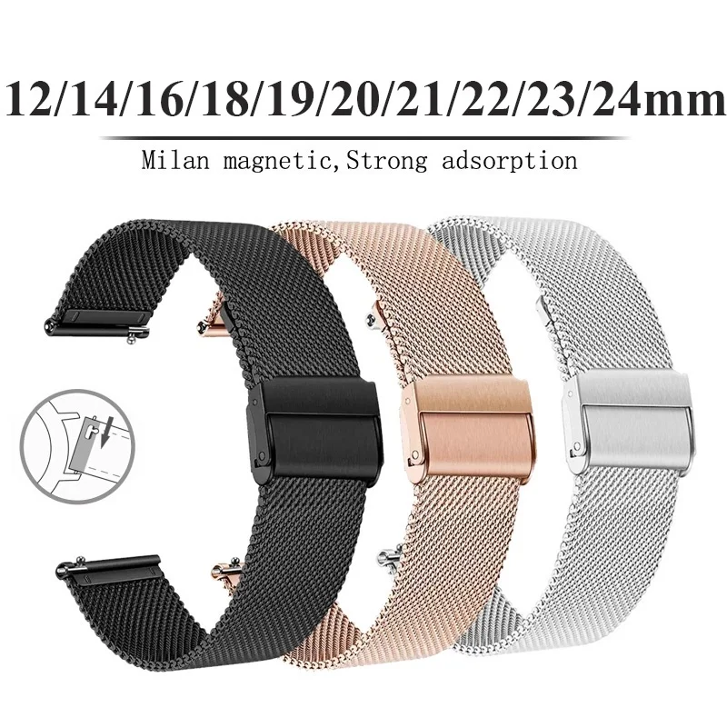 Top Trends: Milanese Watchband For DW Watch Strap 10 12 13 14 15 16 17mm 18mm 19mm 20mm 21mm 22mm 23mm 24 Mm Men Women Stainless Steel Strap Shoppable Styles