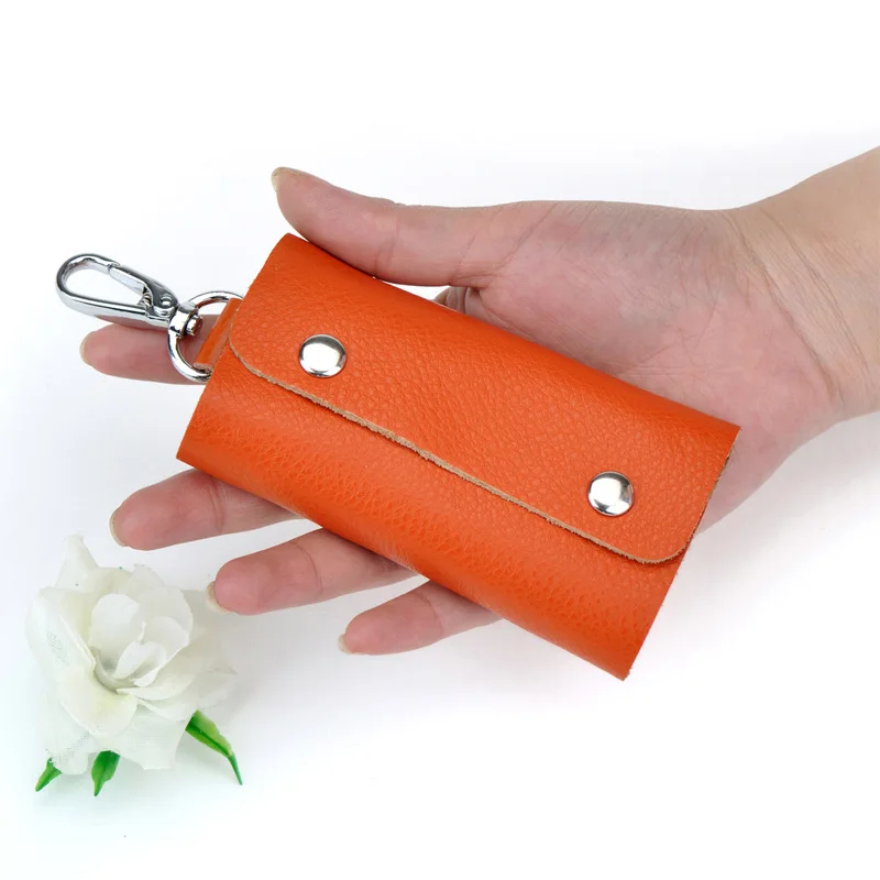 Top Trends: Vintage Genuine Leather Key Wallet Men Women Multifunction Zipper Key Case Bag Housekeeper Holders KeyChains Keys Organizer Shoppable Styles