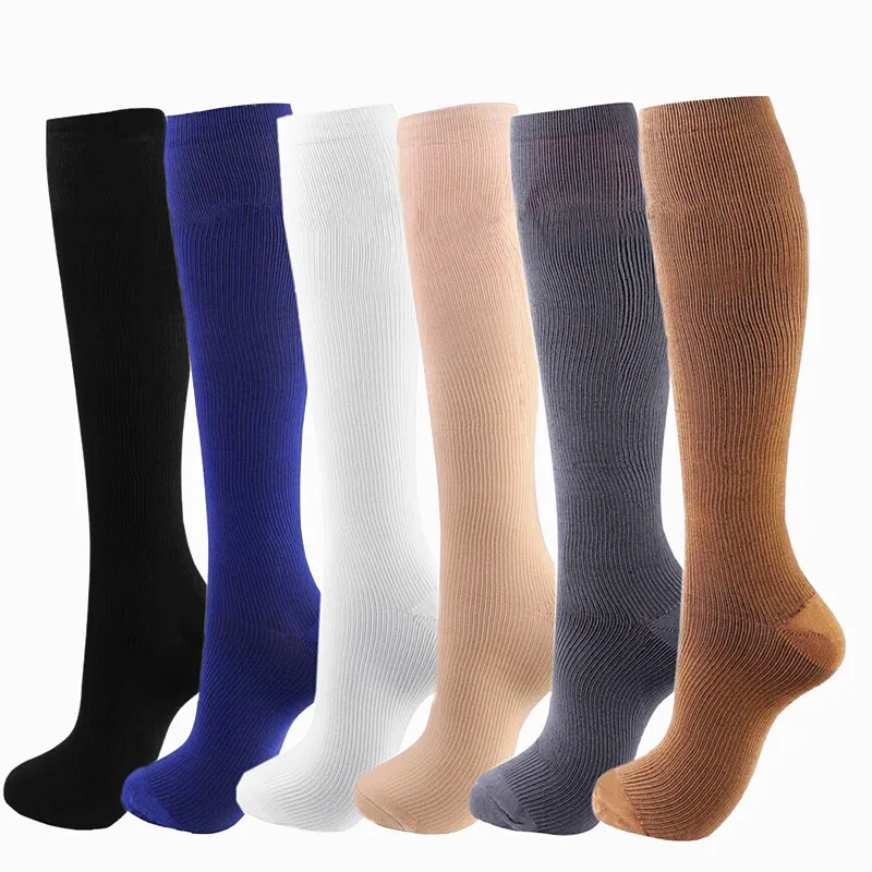 Top Trends: Compression Stockings Men Women 20-30 MmHg Nursing Cycling Socks Blood Circulation Promotion Slimming Compression Socks Shoppable Styles