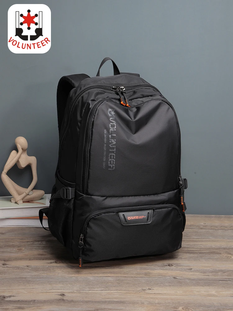 Top Trends: Volunteer Backpack For Men 2023 New Large Capacity Laptop Solid Fashion Travel School Waterproof Casual Bags 1802-05 Shoppable Styles