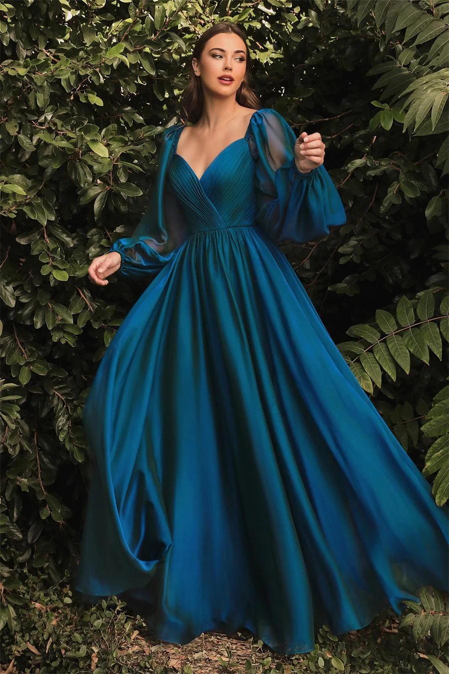 Top Trends: Off Shoulder Long Sleeves Formal Evening Dress Sweetheart Neck A Line Sweep Train Party Prom Dresses فساتين نسائيه للعيد 2023 Shoppable Styles - Image 2