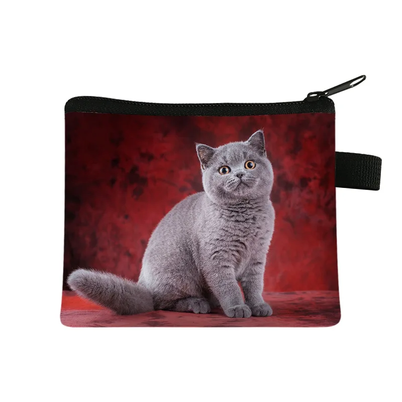 Top Trends: Coin Purse New Animal Cat Children's Wallet Student Portable Card Bag Coin Key Storage Bag Polyester Hand Bag Mini Bag Sac Shoppable Styles