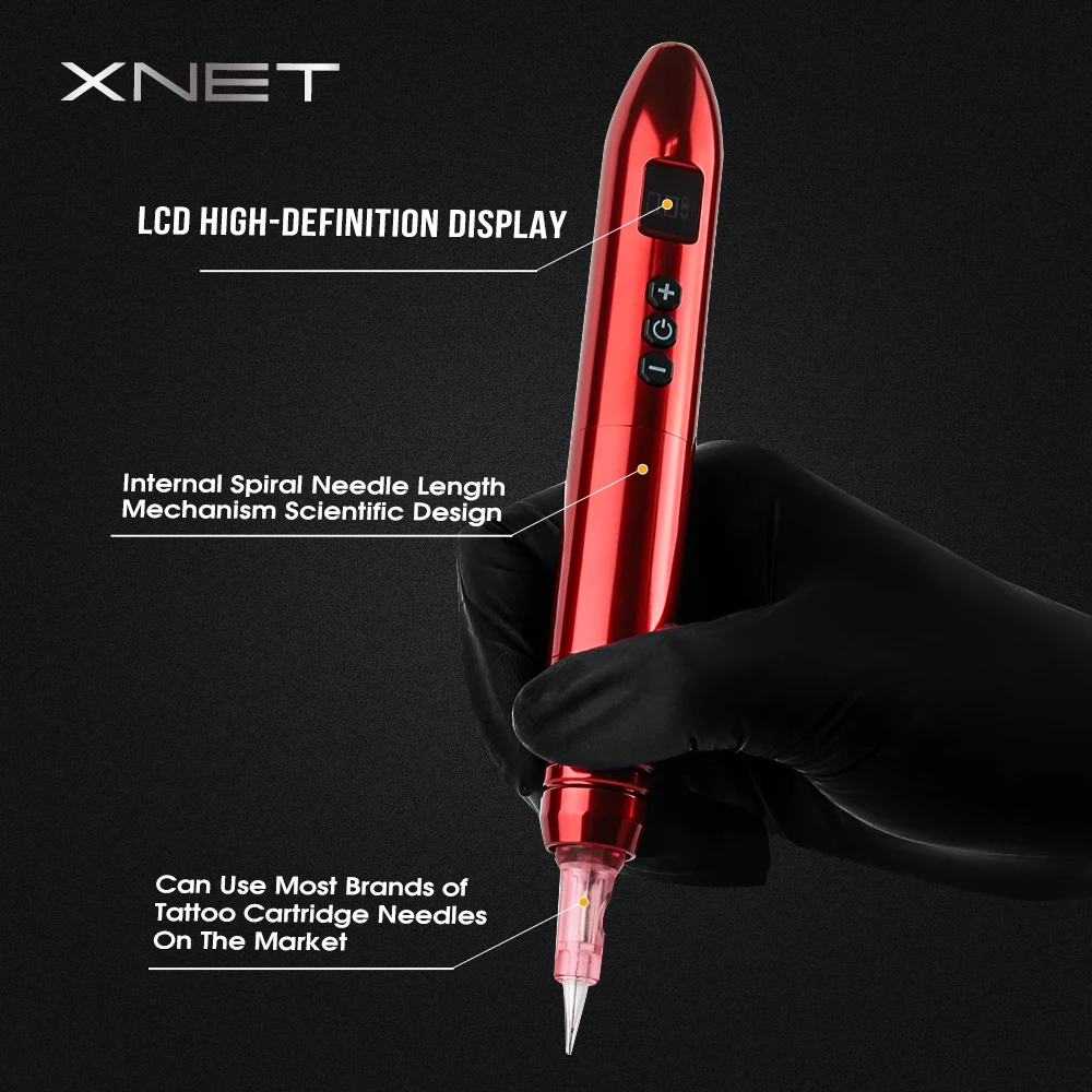 Top Trends: XNET Wireless Permanent Makeup Machine Pen Eyeliner Tools Micropigmentation Semi-Permanent With LCD Digital Display Shoppable Styles - Image 4