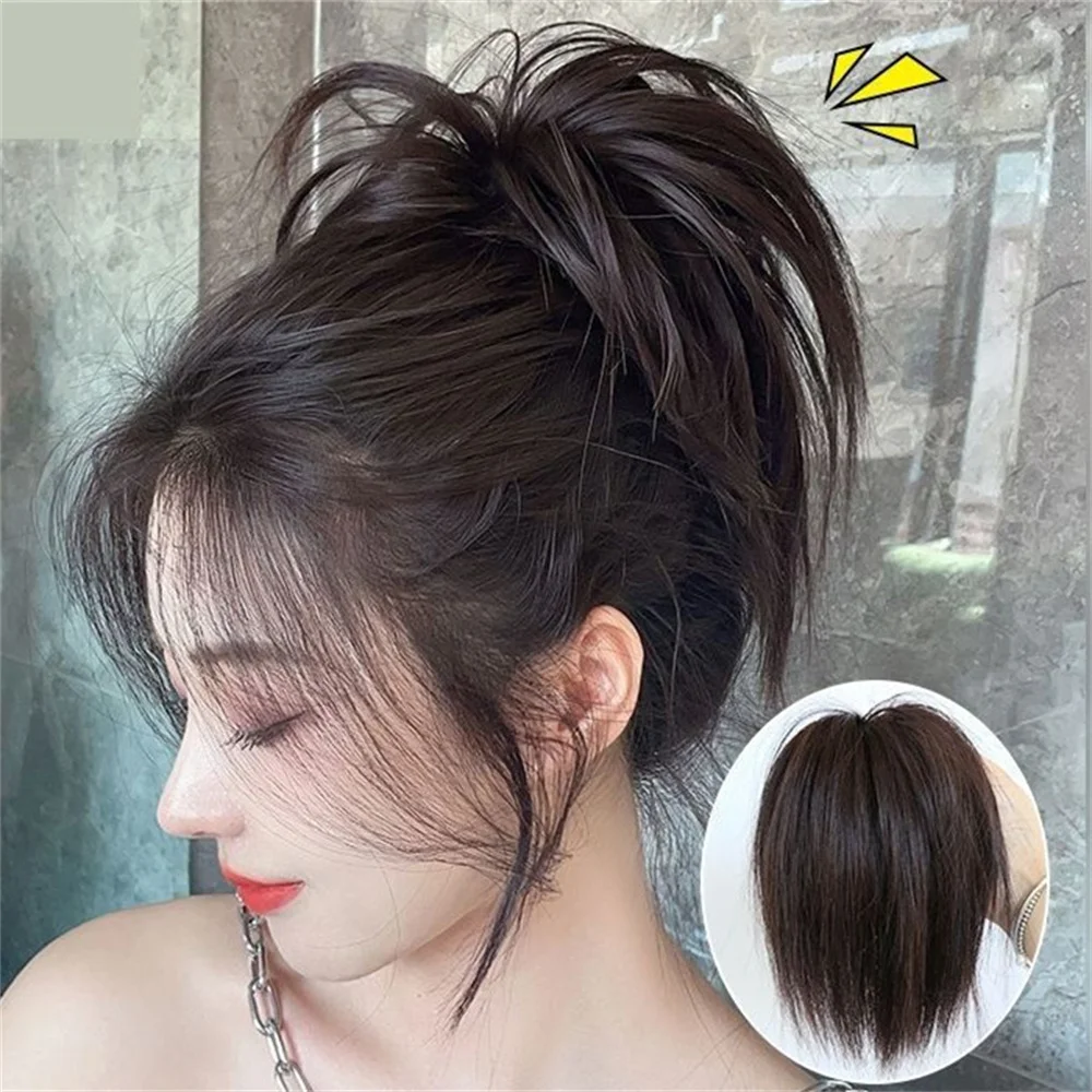 Top Trends: Synthetic Hair Bun Extensions Messy Straight Hair Band Elastic Chignon Scrunchy Wrap Updo False Hair Pieces For Women Hair Ring Shoppable Styles