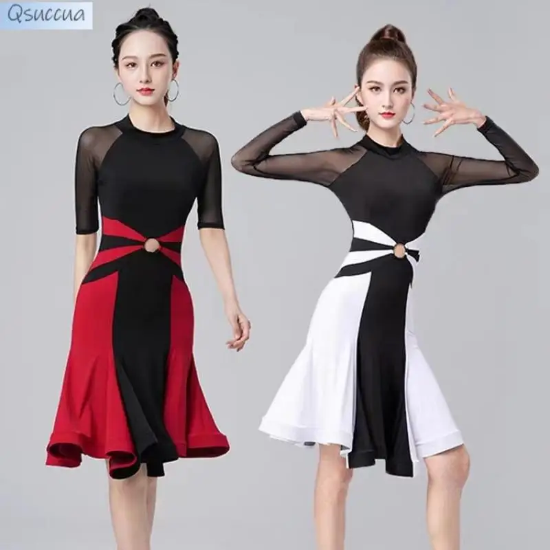 Top Trends: New Latin Dance Skirt Dress Adult Dance Costume Performance Costume Practice Professional Dance Costume Competition Shoppable Styles