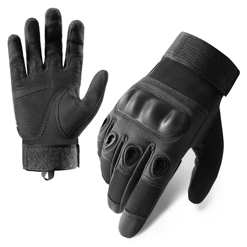 Top Trends: Shell Hard Shell Tactical Gloves Men's Riding Protection Anti Cutting Fitness Training Army Military Garden Leather Gloves Shoppable Styles - Image 3