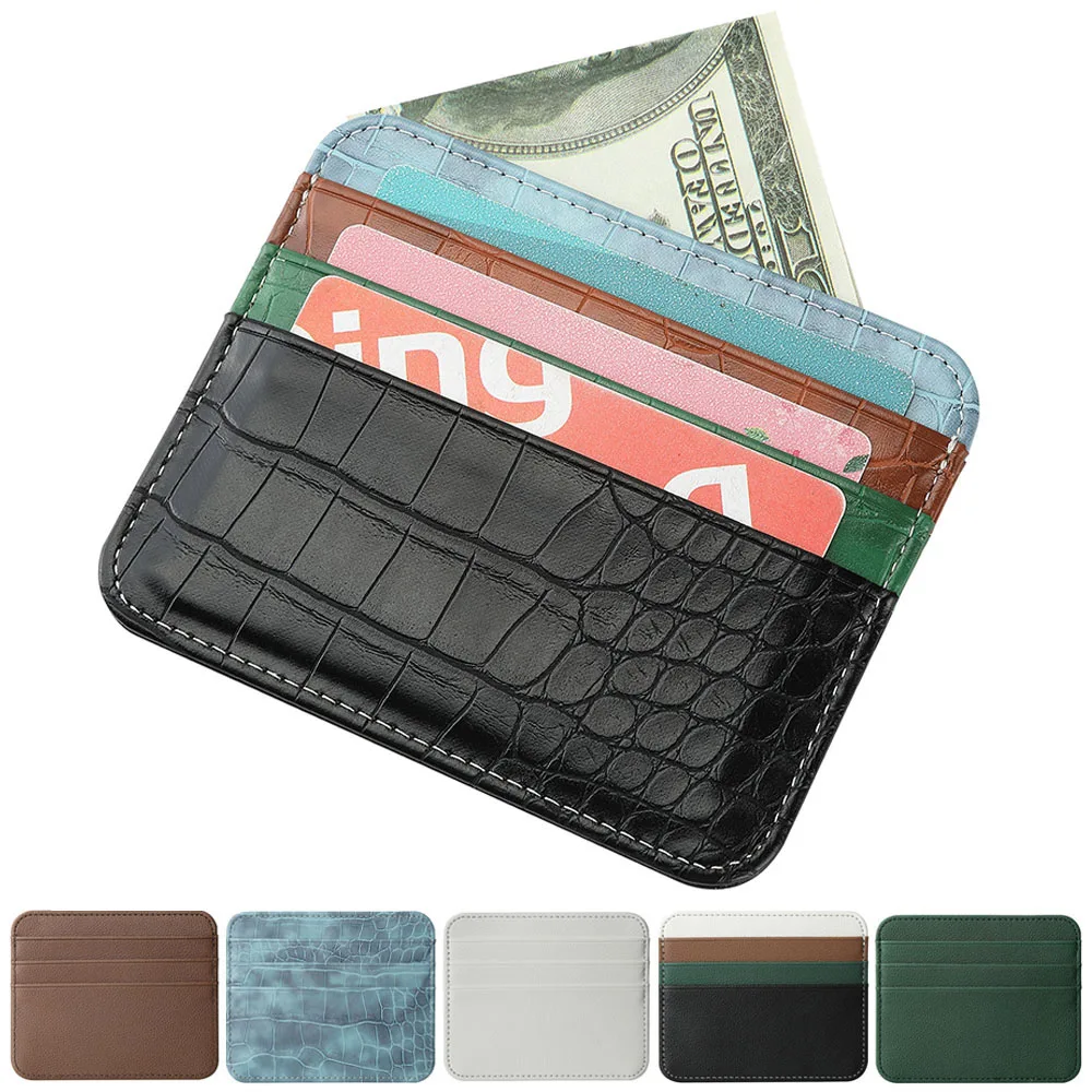 Top Trends: Multi Slots Card Holder Retro Pu Leather Business Id Credit Bank Card Box Slim Card Case Wallet Women Men Thin Card Cover Shoppable Styles