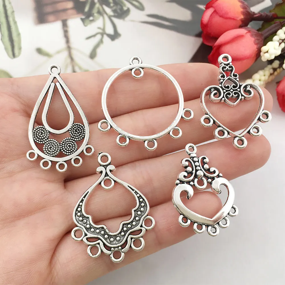 Top Trends: 20PCS Retro Ethnic Hanging Head Earrings Connector For Jewelry Making Bracelet Necklace Connecting Link DIY Accessories Supplies Shoppable Styles - Image 5