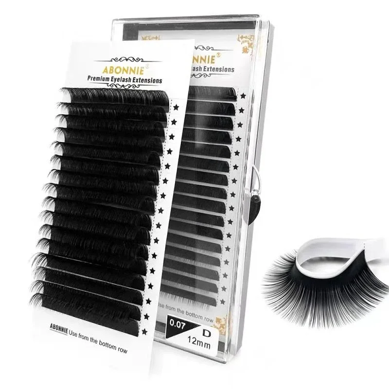 Top Trends: Abonnie Classic Eyelashes Extension Fluffy Individual Lashes Extensions Supplies Dark Black Cilia All Size False Eyelash Shoppable Styles