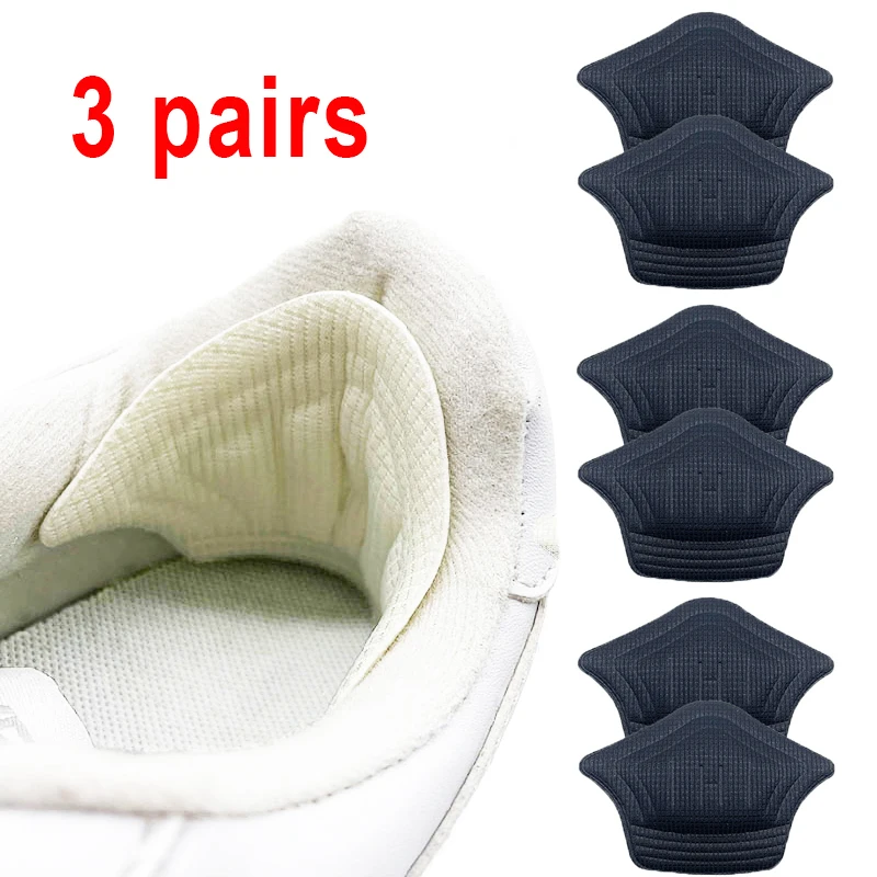 Top Trends: 3pair / 6pcs Insoles Patch Heel Pads For Sport Shoes Back Sticker Adjustable Size Antiwear Feet Pad Cushion Insert Insole Shoppable Styles