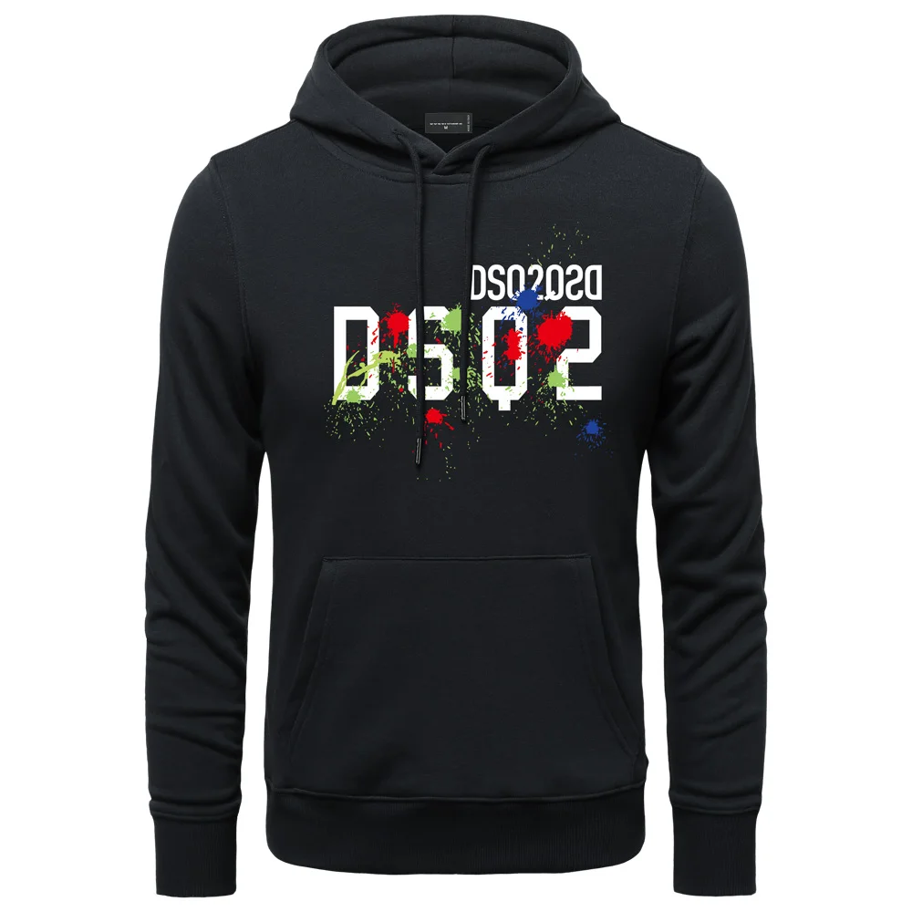 Top Trends: Autumn Winter Style DSQ2 Brand Mens Sweat Cotton Casual Long Sleeve Unisex Pullover DSQ2 Letter Hip Hop Hoodies Sweatshirt Shoppable Styles