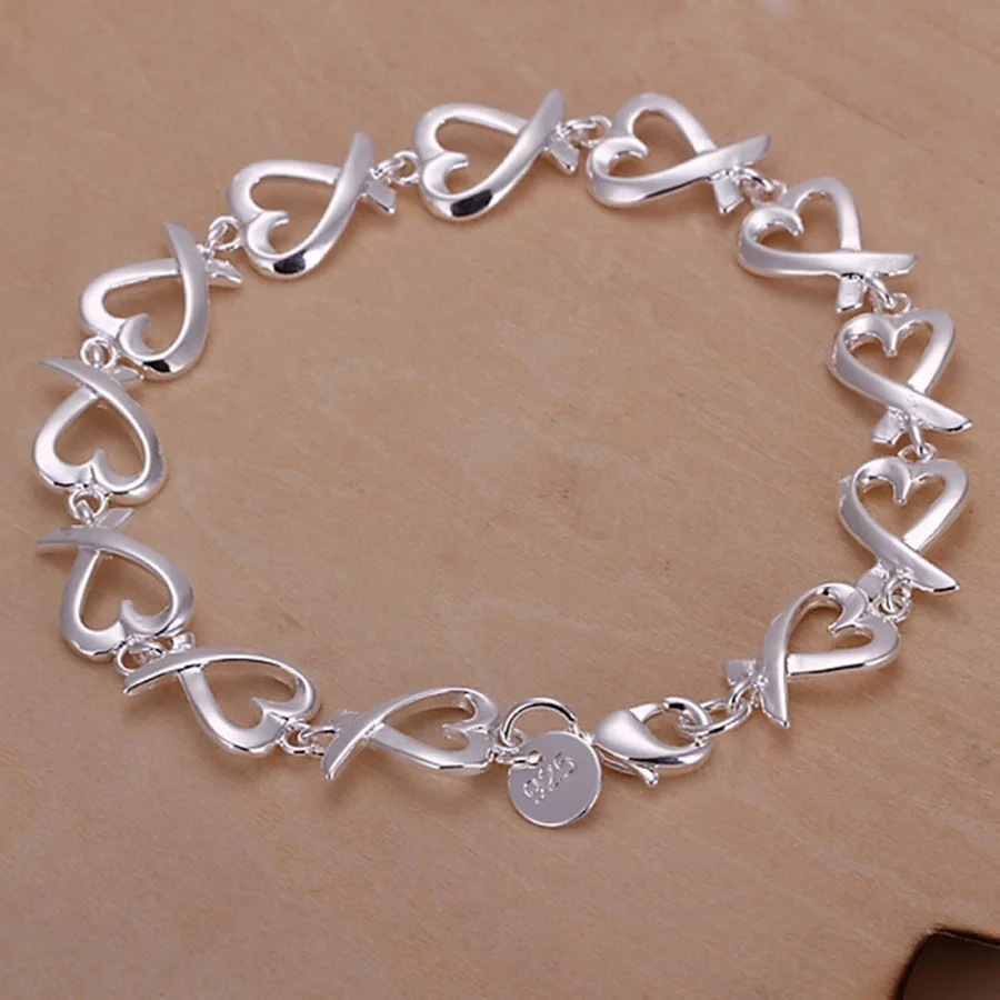 Top Trends: 925 Sterling Silver Bracelets For Women Wedding Lady Cute Noble Pretty Jewelry Fashion Nice Chain Hot Gifts Shoppable Styles