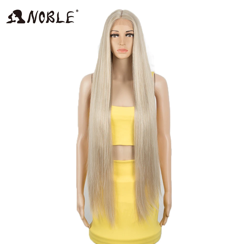 Top Trends: Noble Cosplay Wigs For Black Women Straight Synthetic Lace WIg 38 Inch Ombre Blonde Lace Wig Cosplay Blonde Synthetic Lace Wig Shoppable Styles