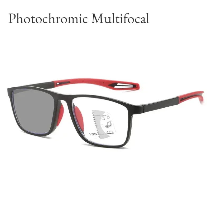 Top Trends: Photochromic TR90 Anti-blue Light Multifocal Reading Glasses New Progressive Near Far Eyewear Men Women Sports Eyeglasses Shoppable Styles - Image 2