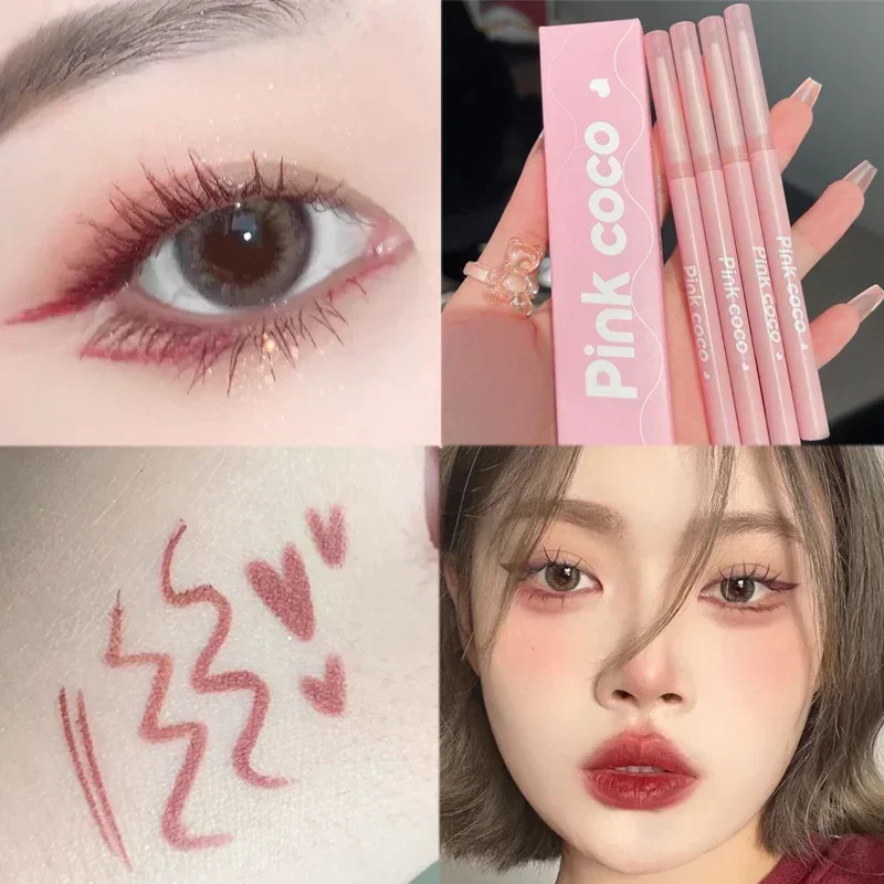 Top Trends: Waterproof Eyeliner Gel Pencil Ultra-thine Matte Colorful Soft Easy Wear Not Blooming High Pigment Lasting Eyes Makeup Cosmetics Shoppable Styles