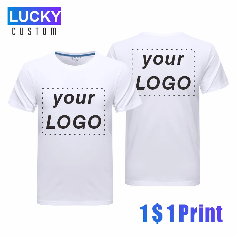 Top Trends: 100% Cotton Custom T Shirt Make Your Design Logo Text Men Women Print Original Design High Quality Gifts White Tshirt Shoppable Styles