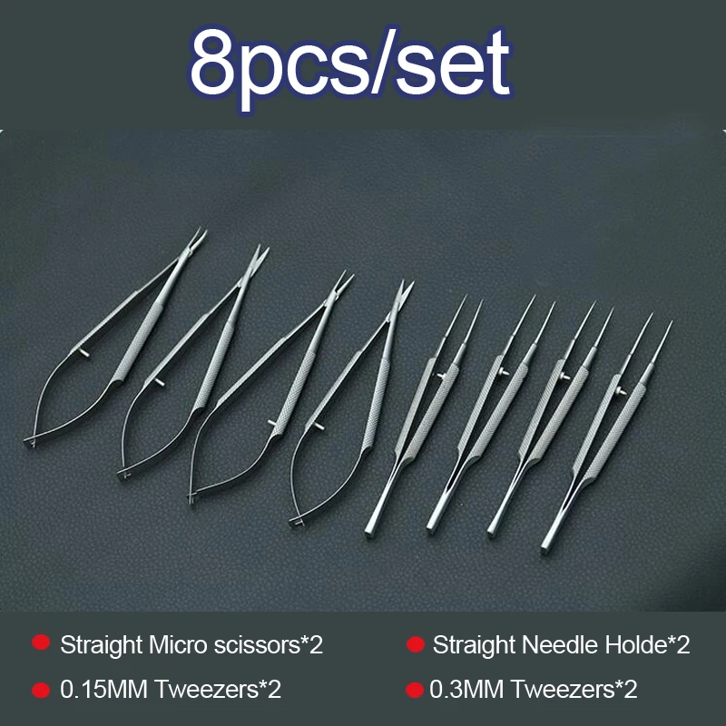 Top Trends: New Microsurgical Instruments 12.5cm Scissors+ Needle Holders + tweezers Stainless Steel Surgical Tool Shoppable Styles - Image 5