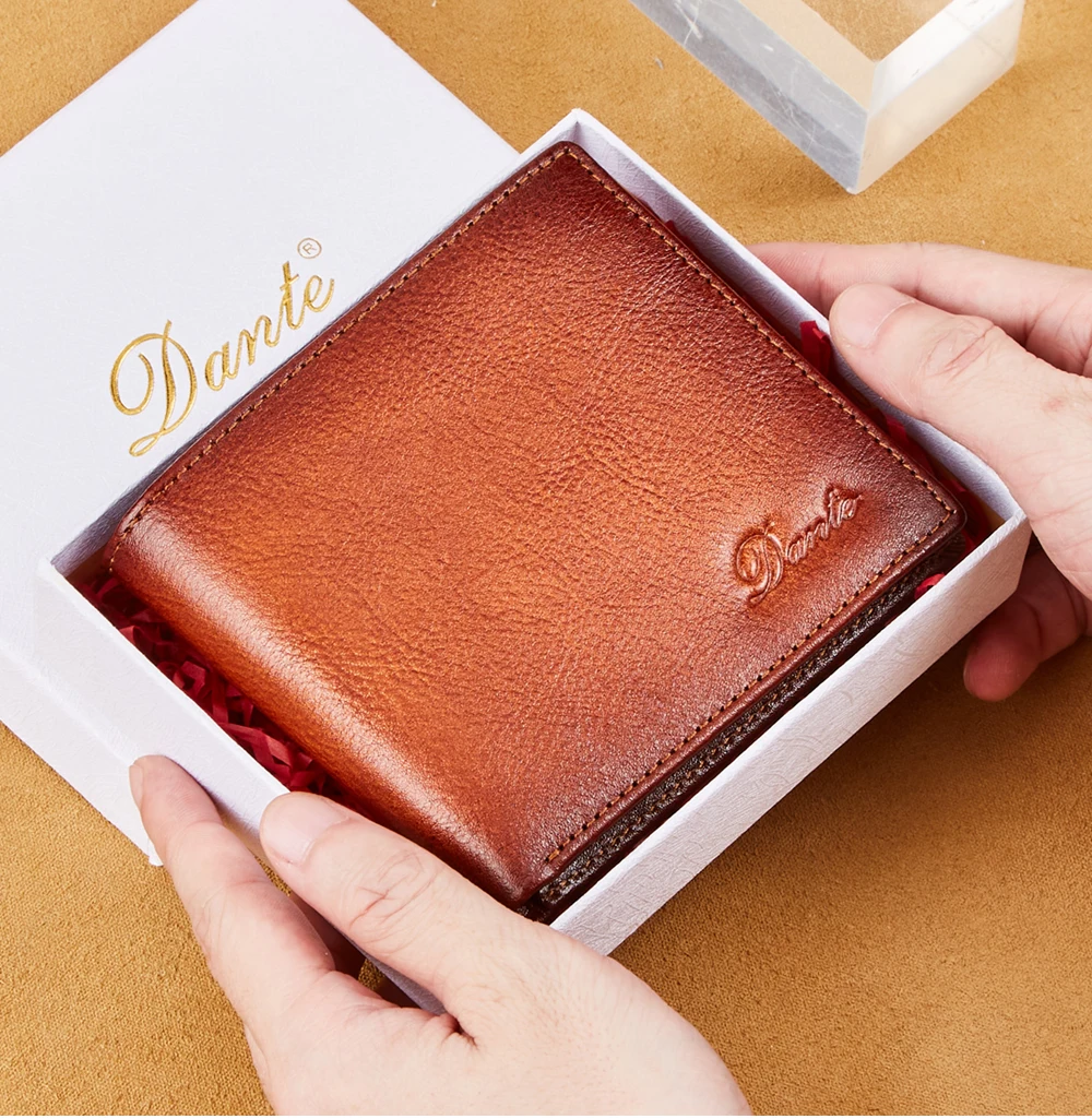 Top Trends: The First Layer Of Men&#039;s Wallet Is Made Of Cowhide, Handcrafted, Anti-theft And Card Swiping RFID, 100% Genuine Leather Wallet Shoppable Styles