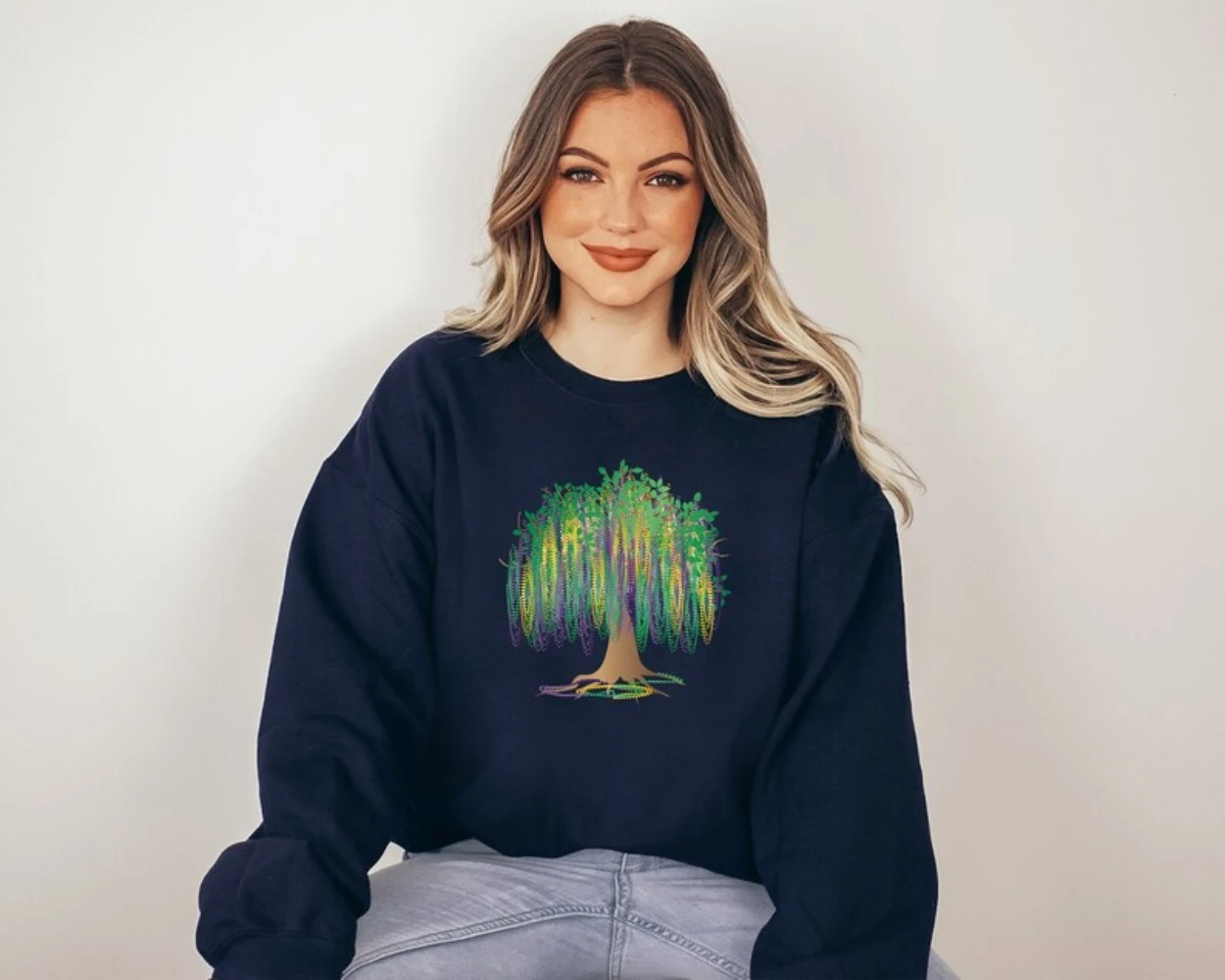 Top Trends: NOLA Shirt Watercolor Mardi Gras Tree Sweatshirt Fat Tuesday New Orleans Pullover Top Happy Festival Carnival Mardi Gras DayGift Shoppable Styles