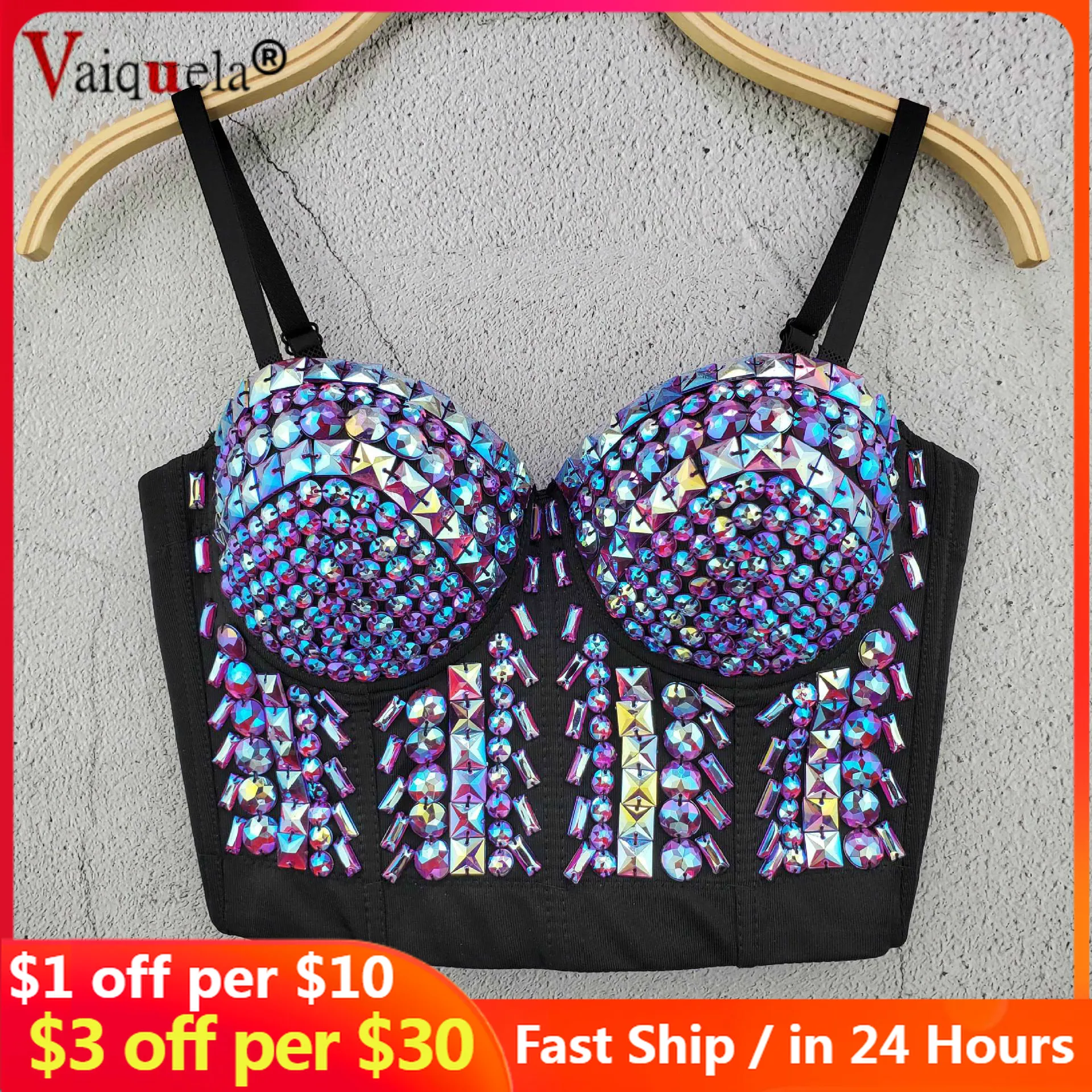 Top Trends: Mesh Top Rhinestone Bead Bustier Corset Pearls Diamond Push Up Night Club Bralette Women&#039;s New Fashion Bra Cropped Top Plus Size Shoppable Styles