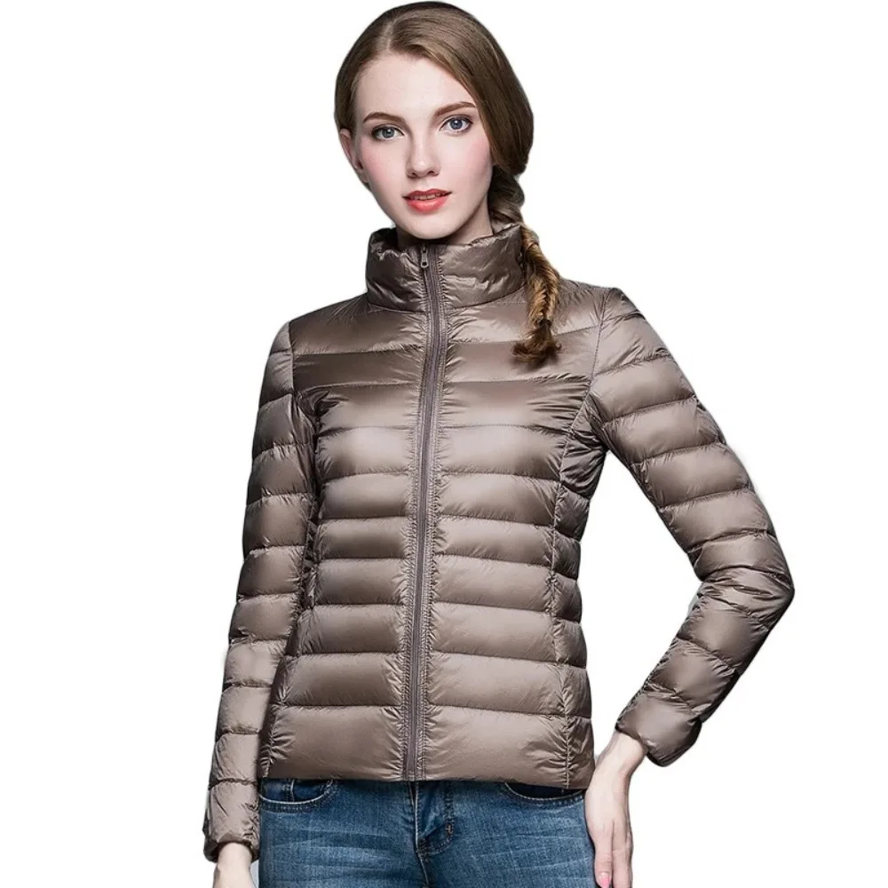 Top Trends: Autumn Winter Women's Down Jacket 2023 Ultralight Thin 90% White Duck Down Coat Keep Warm Portable Puffer Jacket Female Outwear Shoppable Styles