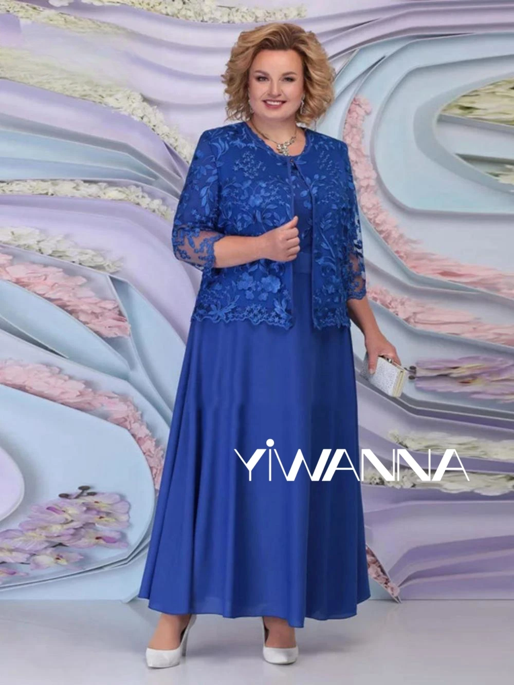 Top Trends: Elegant Lace Appliques Mother Of The Bride Dresses For Wedding Comfortable Chiffon Groom Mother Evening Gown For Formal Party Shoppable Styles