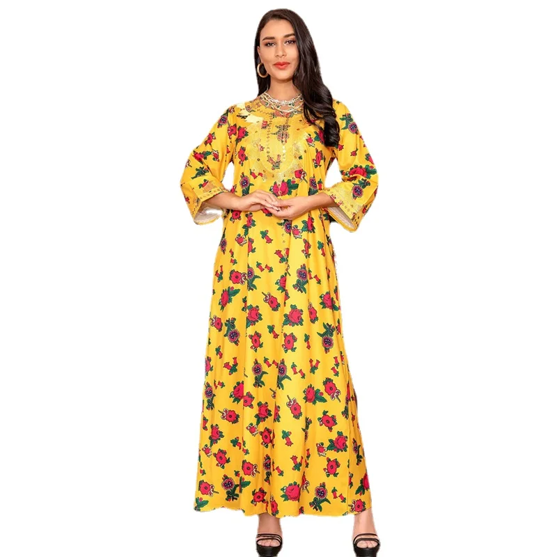 Top Trends: Kaftan Moroccan Dubai Turkish Islamic Clothing Long Dresses For Muslim Women Evening Gowns Malaysia Elegant Ladies Dresses Shoppable Styles