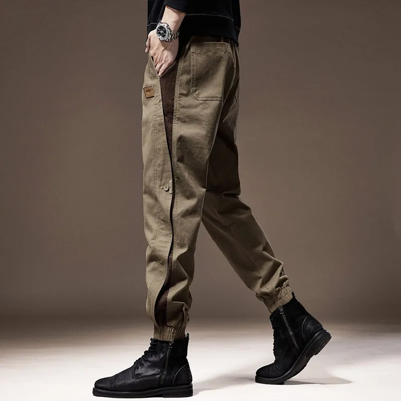 Top Trends: Autumn Winter KPOP Fashion Style Harajuku Slim Fit Trousers Pockets All Match Casual Pants Korean Style Patchwork Cargo Pants Shoppable Styles