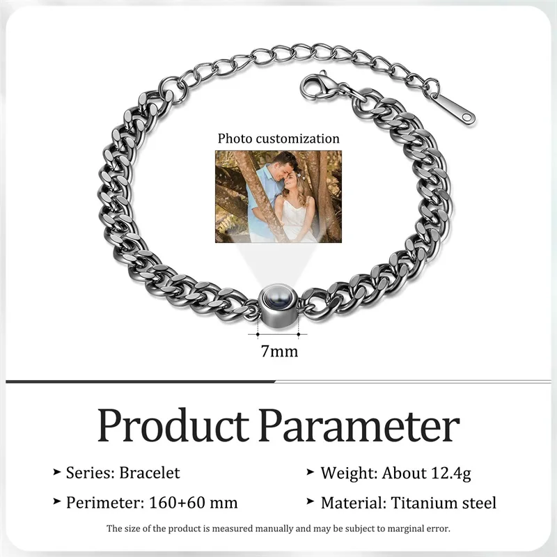 Top Trends: Personalized Bracelet Customized Projection Bracelet With Photo Adjustable Custom Picture Bracelet Birthdasy Gift For Men Women Shoppable Styles - Image 6