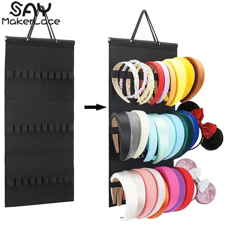 Top Trends: Felt Headbands Organizer Hanging Wall Headband Holder For Women Girls Hair Bow Storage Hairpins Hair Accessories Display Stand Shoppable Styles