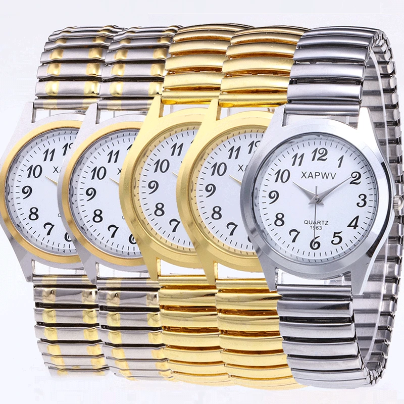 Top Trends: Fashion Women Watch Men Luxury Wristwatches Couple Quartz Watches Elastic Band Clock Daily Wear Gifts Shoppable Styles