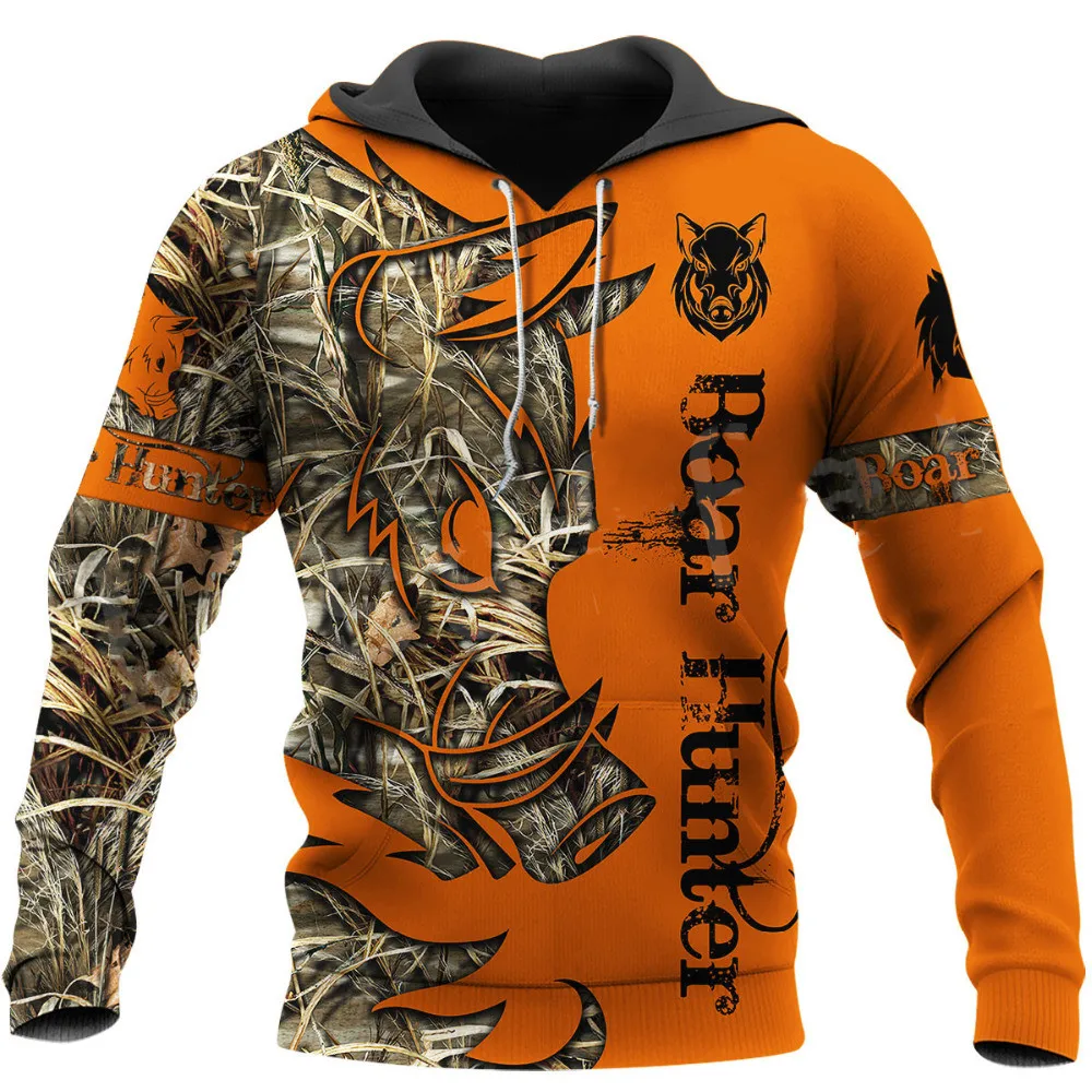 Top Trends: Newest Boar Hunter Animal Hunting Camo Tattoo 3DPrint Pullover Newfashion Streetwear Sweatshirts / Hoodies Shoppable Styles