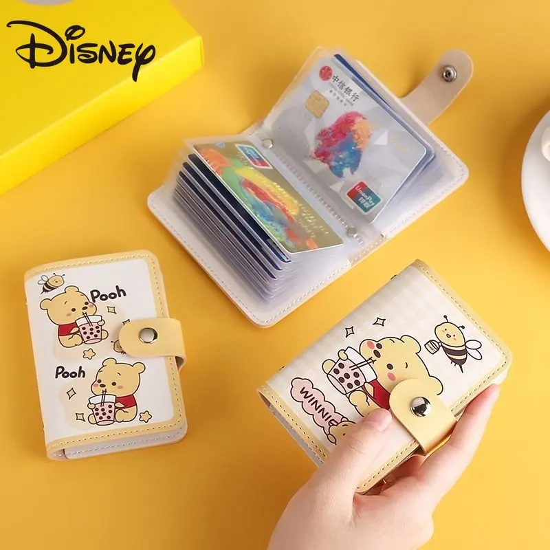 Top Trends: MINISO Winnie The Pooh Cartoon Card Holder Antimagnetic Multi-Card Portable Lightweight And Portable Driver License Storage Bag Shoppable Styles